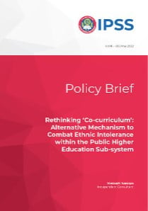 Rethinking ‘Co-curriculum’:  Alternative Mechanism to  Combat Ethnic Intolerance  within the Public Higher  Education Sub-system
