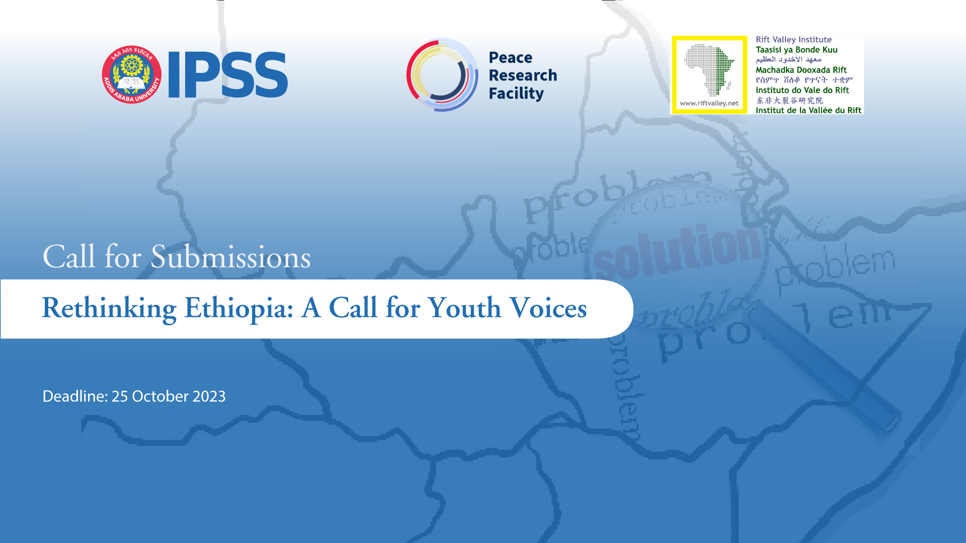 Call for Submissions | Rethinking Ethiopia: A Call for Youth Voices