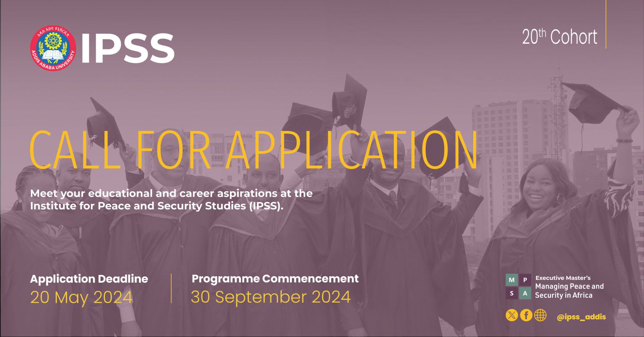 Call for Applications: Managing Peace and Security in Africa (MPSA), Cohort 20