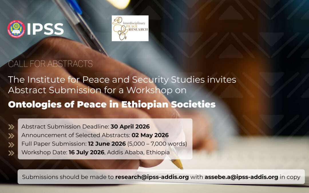 Extension of Deadline: Call for Abstracts | Submission for a Workshop on Ontologies of Peace in Ethiopian Societies