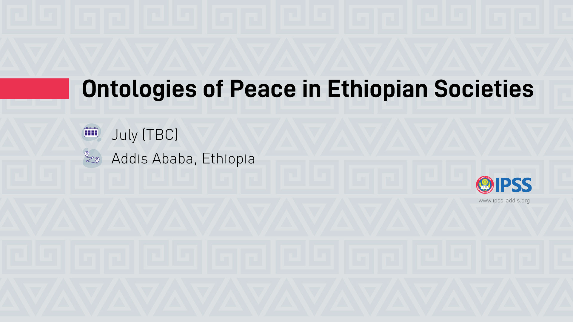 Ontologies of Peace in  Ethiopian Societies