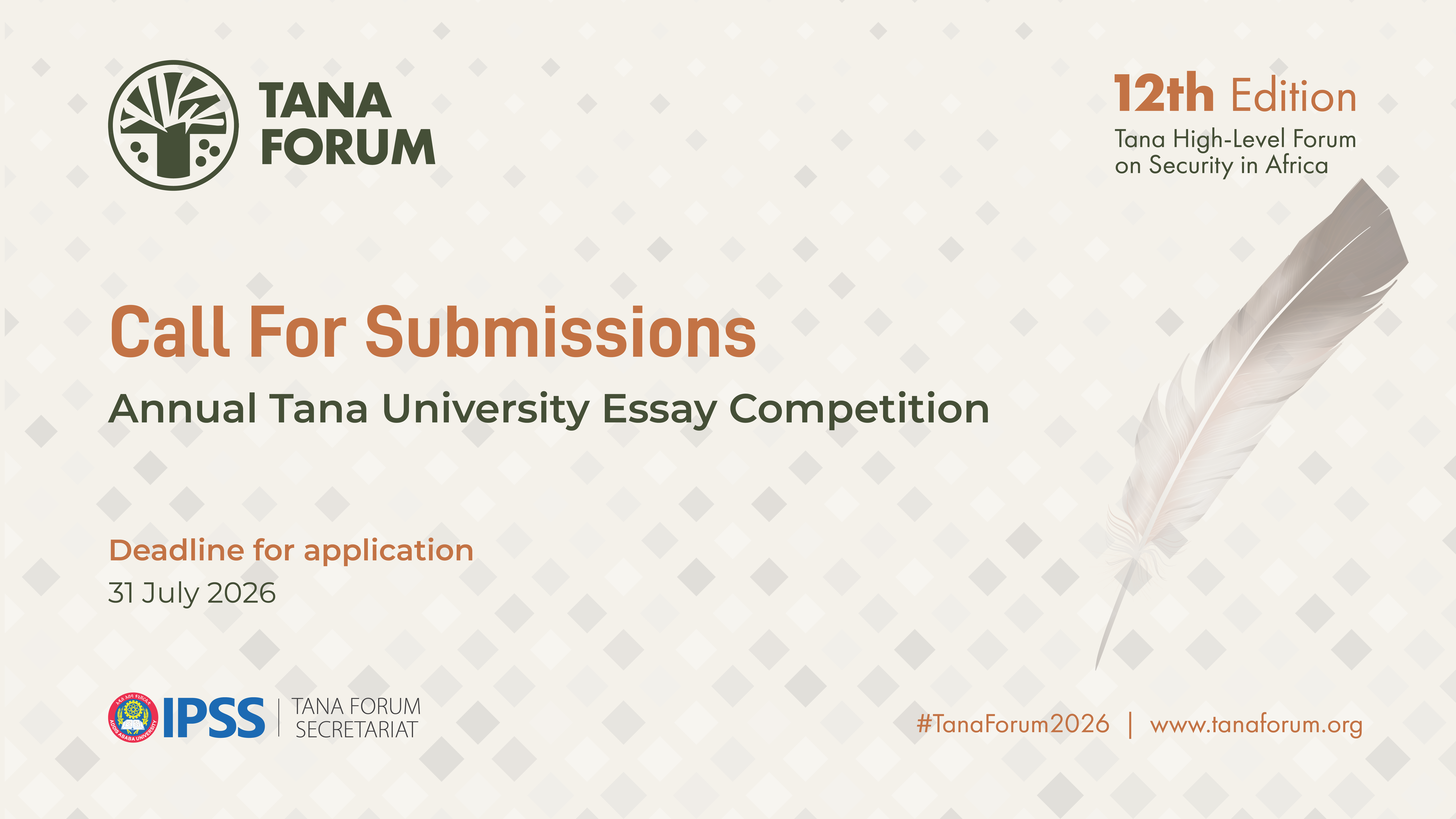 Call For Submissions Tana High-Level Forum Annual University Essay Competition