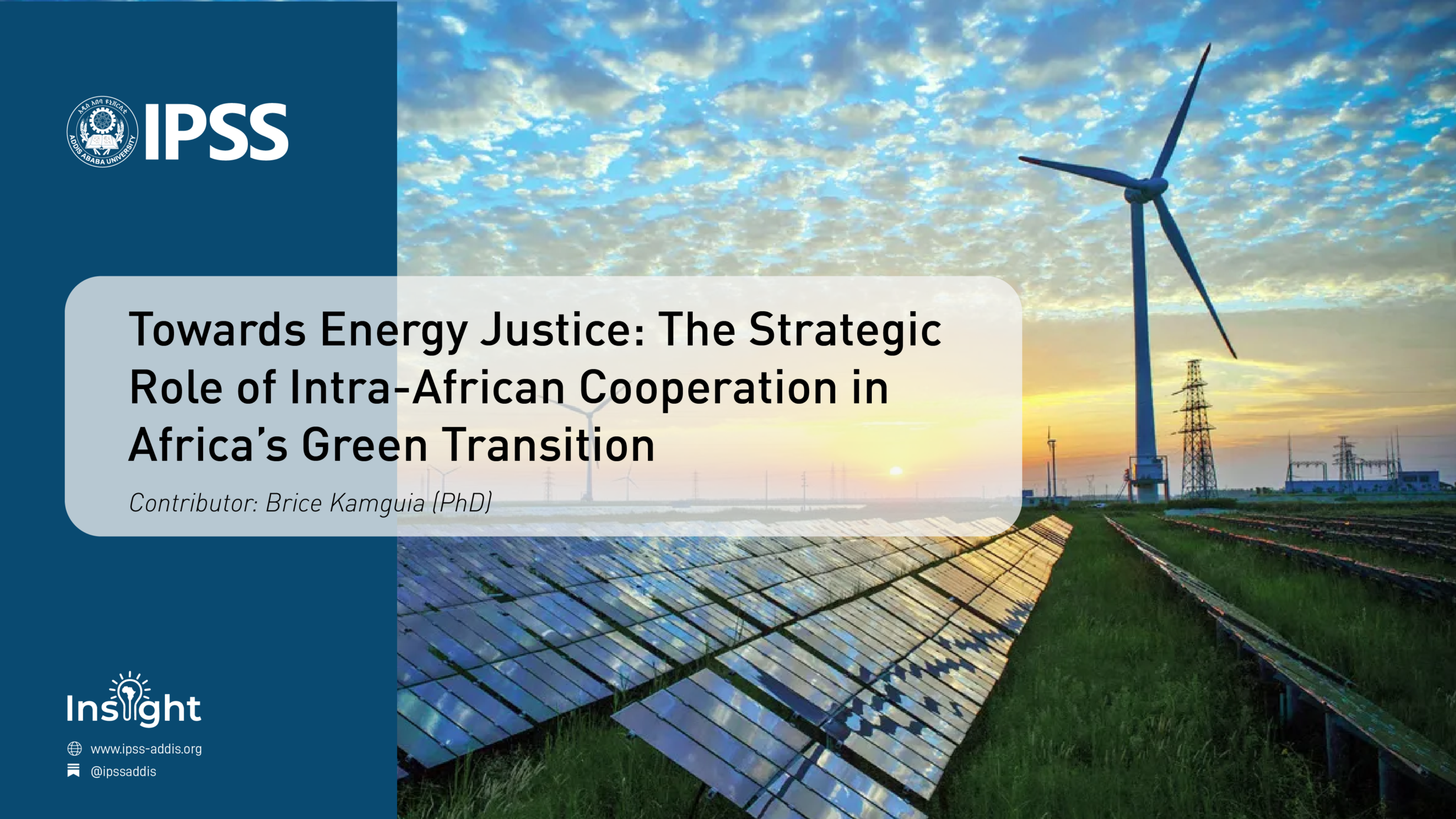 Towards Energy Justice: The Strategic Role of Intra-African Cooperation in Africa’s Green Transition