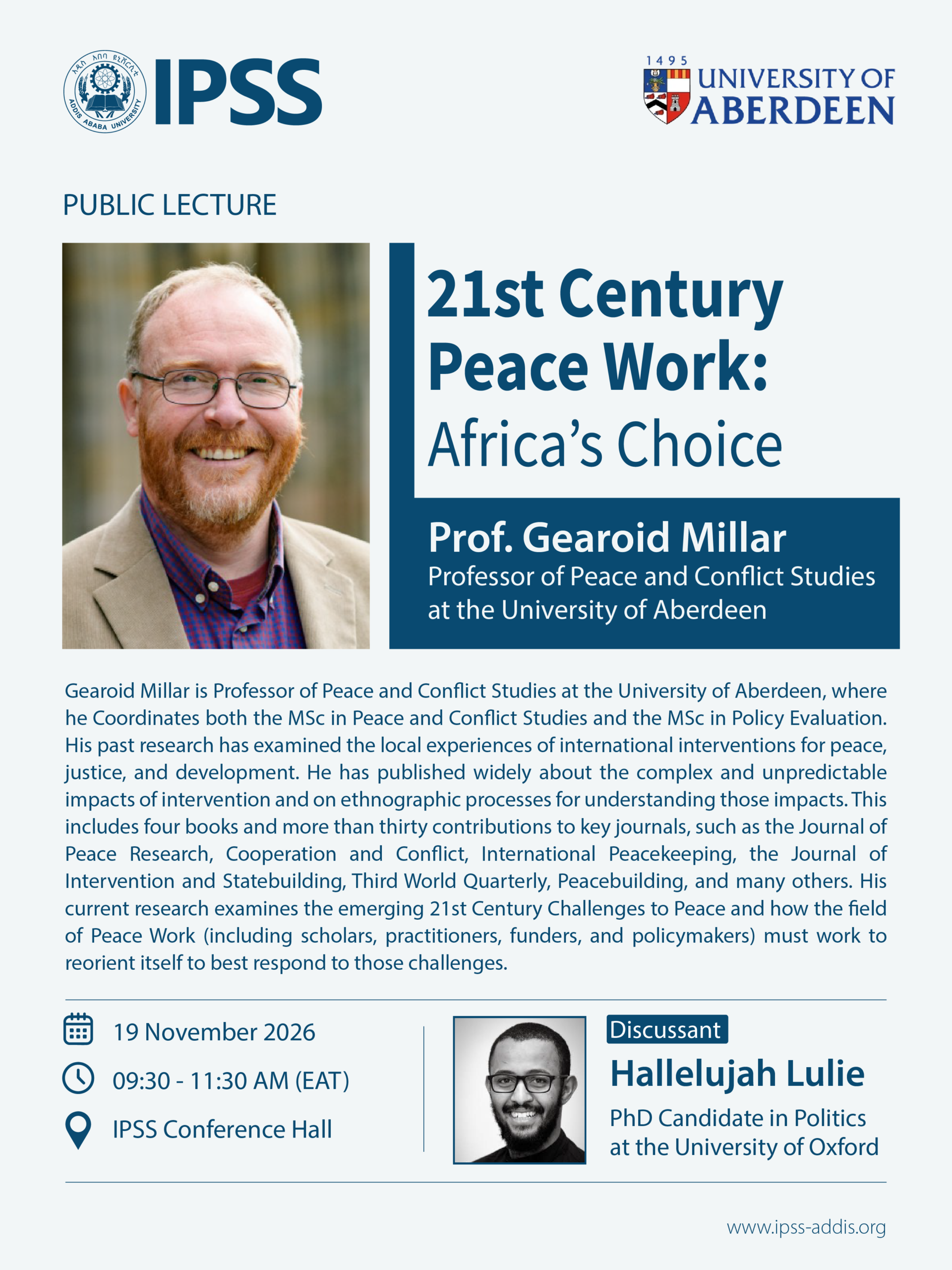 21st Century Peace Work: Africa’s Choice